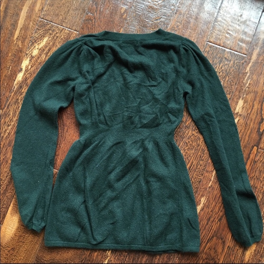 Banana Republic Forest Green Fitted Sweater Top - Picture 3 of 8